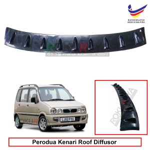 Perodua Kenari (2000-2008) Vortex Generator Shark Fin Aerodynamic Rear Top Roof Diffuser Diffusor